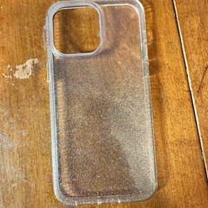 iPhone 14 pro max gold sparkle case
